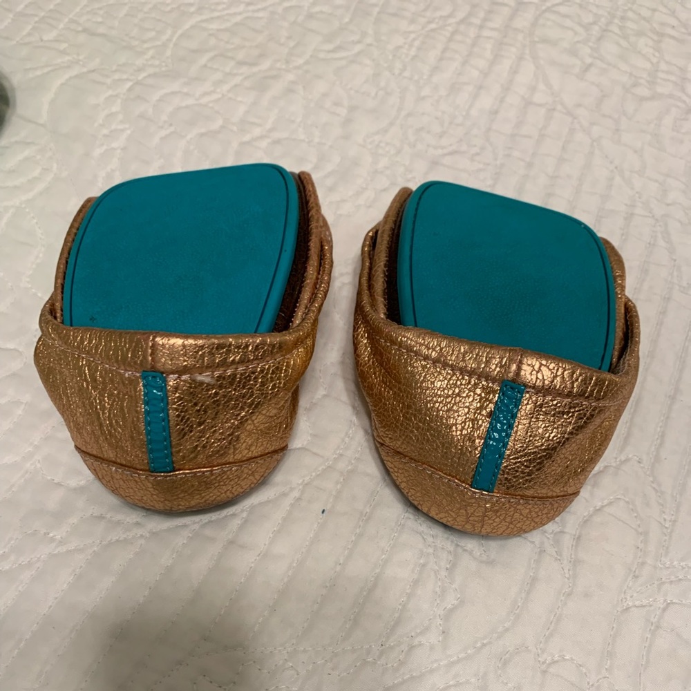 Tieks, rose gold glam size 9